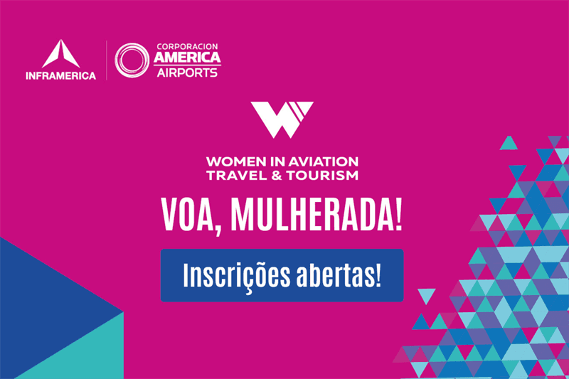 Para a Inframerica, quanto mais mulheres decolando em suas carreiras na aviação, melhor!